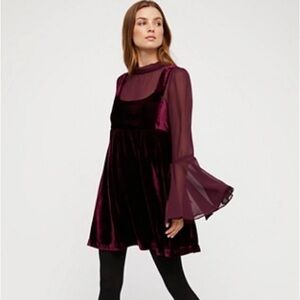 NWT Free People Counting Stars Mini Dress